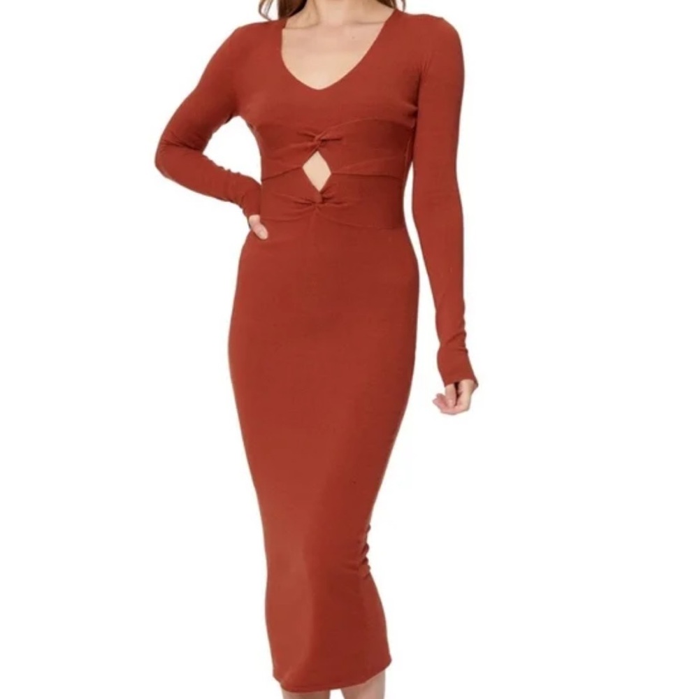 Bar Ill Sofia Richie Twist-Waist Cutout Dress